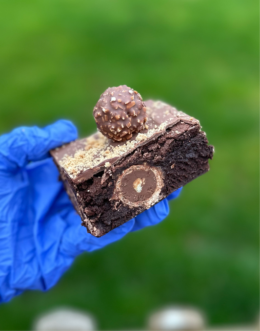 Ferrero Rocher brownie chunk