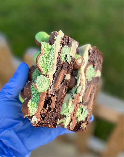 The minty brownie slab!