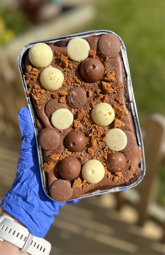 Lindt & cookie dough slab