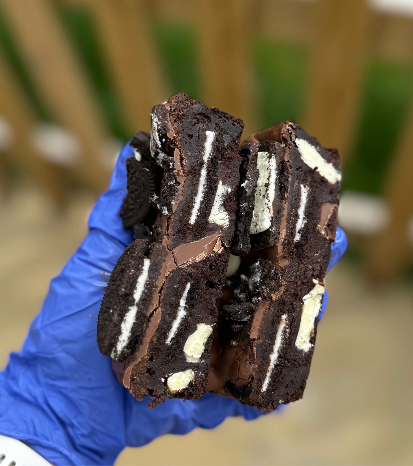 Oreo brownie slab